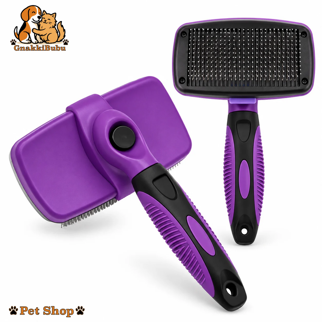 Spazzola Autopulente per Cani e Gatti – Rimuove Pelo e Sottopelo