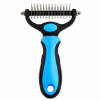Rastrello a Doppia Lama per Gatti - Rimuove Nodi e Sottopelo