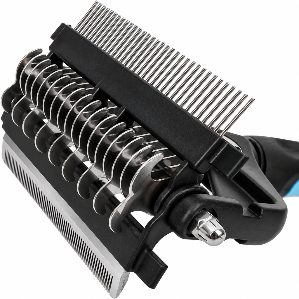 Rastrello 3 in 1 per Cani e Gatti contro Nodi e Sottopelo