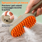 Spazzola a vapore per cani e gatti